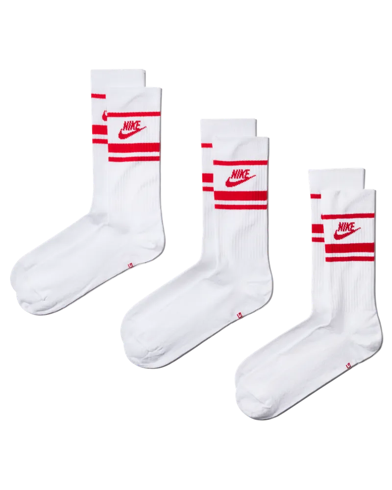 Nike Dri-FIT Everyday Essential Crew-Socken (3 Paar) - Weiß Weiß
