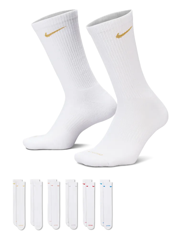Nike Everyday Plus Cushioned Crew-Trainingssocken (6 Paar) - Multi-Color Multi-color