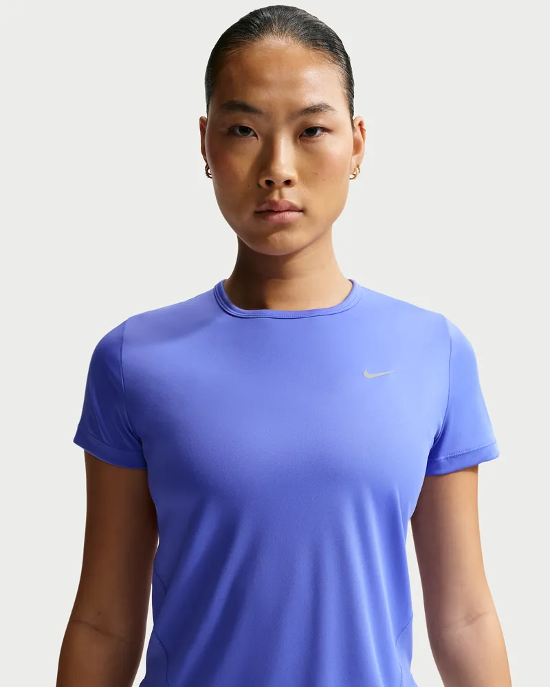 Nike Tempo Dri-FIT Kurzarm-Laufoberteil (Damen) - Blau Blau