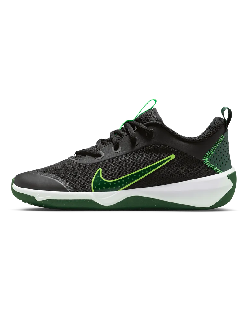 Nike Omni Multi-Court Hallenschuh für ältere Kinder - Schwarz Schwarz