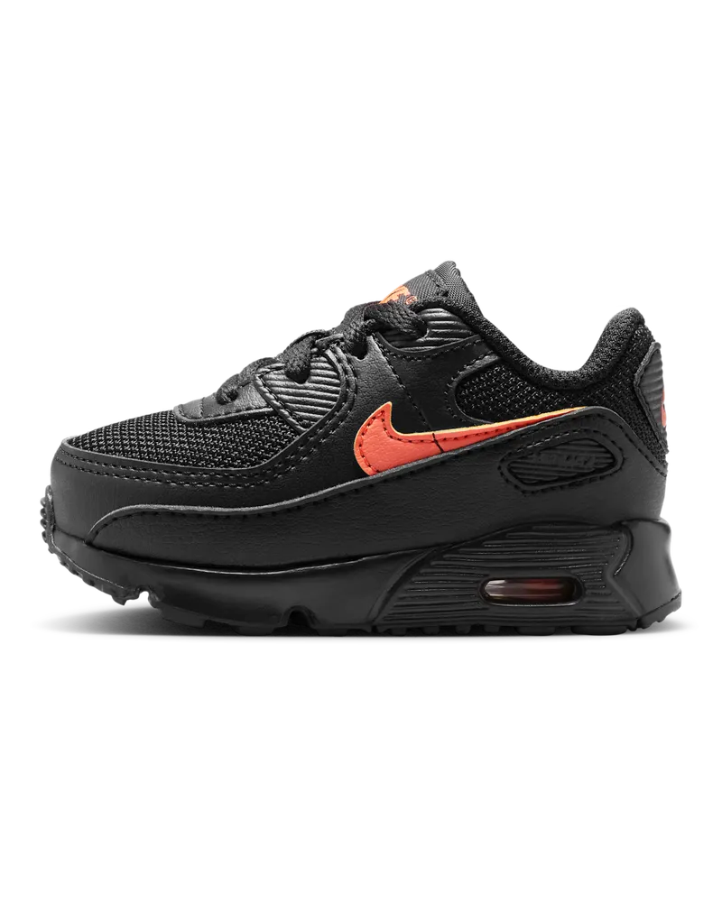 Nike Air Max 90 Schuh für Babys und Kleinkinder - Schwarz Schwarz
