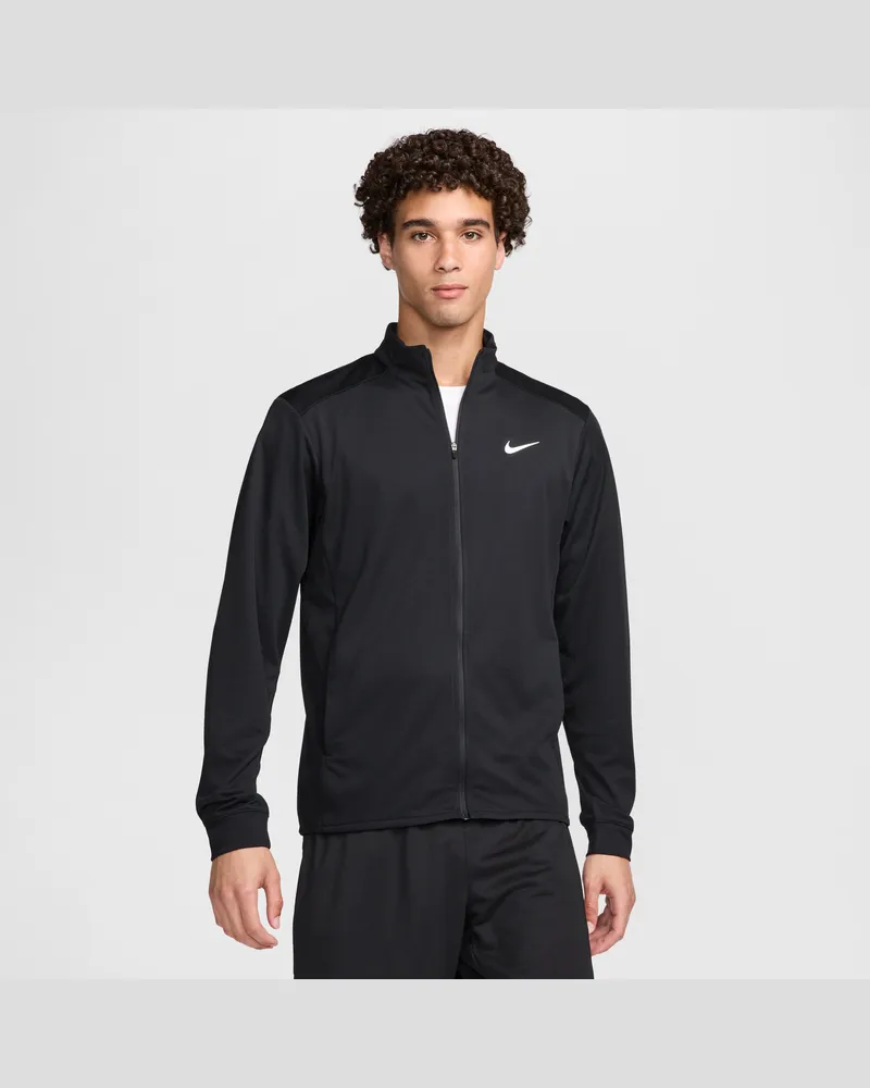 Nike Totality vielseitige Dri-FIT Strickjacke (Herren) - Schwarz Schwarz