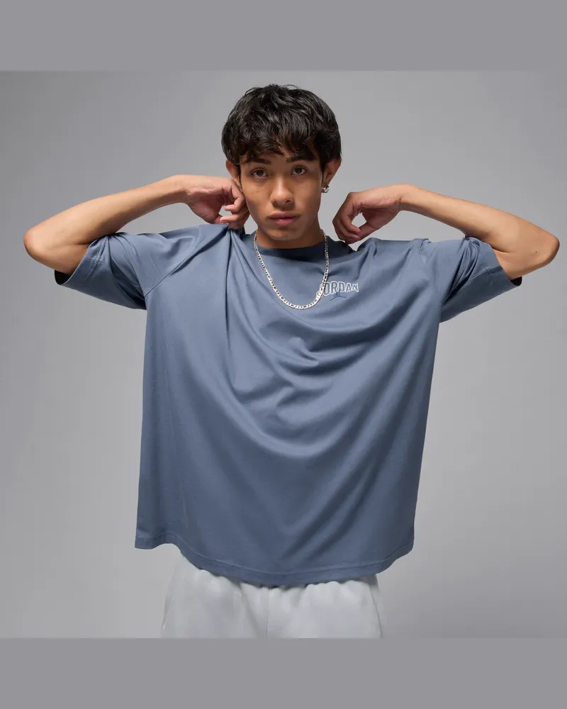Jordan Brooklyn Oversize-Kurzarm-T-Shirt (Herren) - Blau Blau