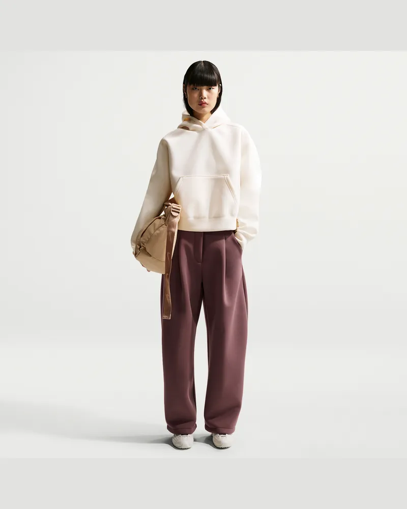 Nike weite Fleecehose mit mittelhohem Bund (Damen) - Lila Lila