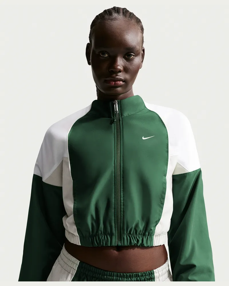 Nike Crop-Trainingsjacke (Damen) - Grün Grün