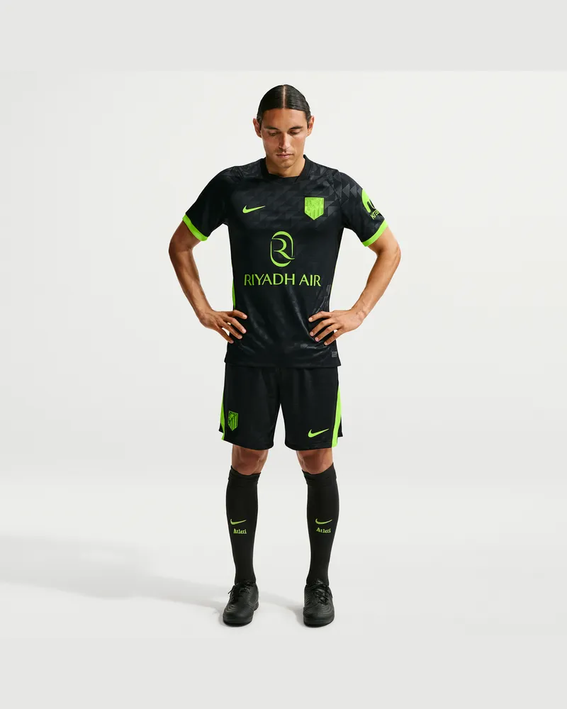 Nike Atlético Madrid 2026/27 Stadion Auswärtsspiel  Replika-Fußballshorts mit Dri-FIT-Technologie (Herren) - Schwarz Schwarz