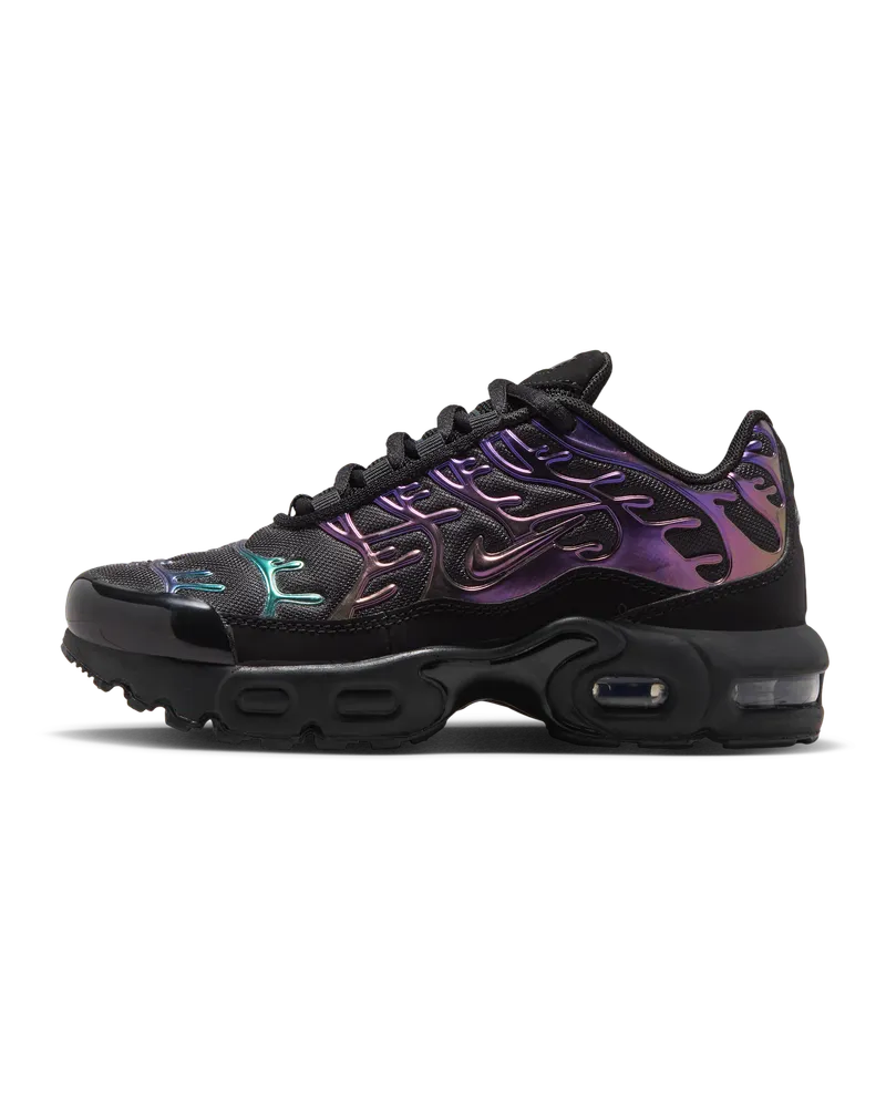Nike Air Max Plus Premium Schuh (jüngere Kinder) - Schwarz Schwarz