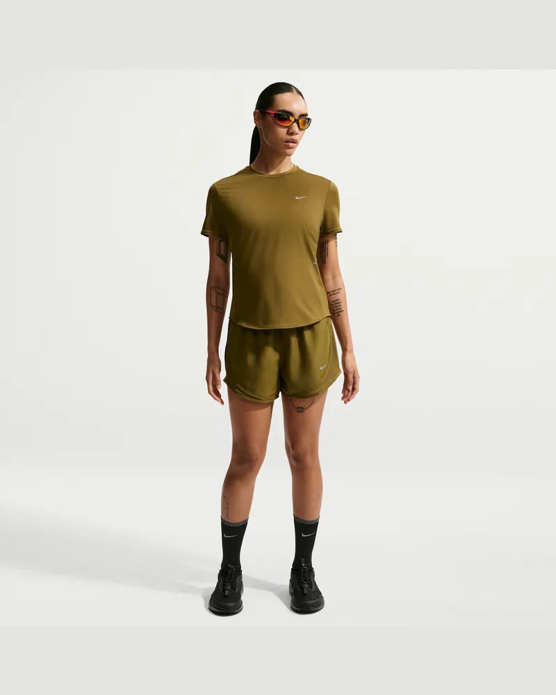 Nike Tempo Dri-Fit Laufshorts mit Innenslip und mittelhohem Bund (Damen) - Braun Braun