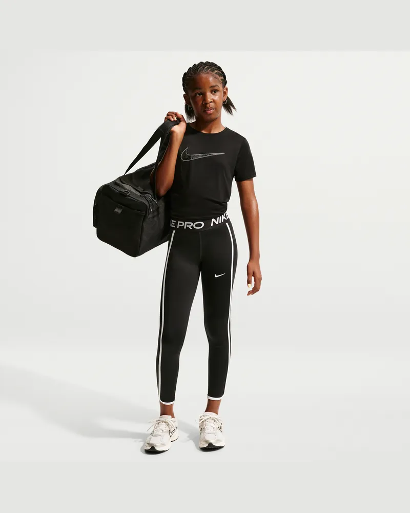 Nike Pro lange Leggings für ältere Kinder (Mädchen) - Schwarz Schwarz