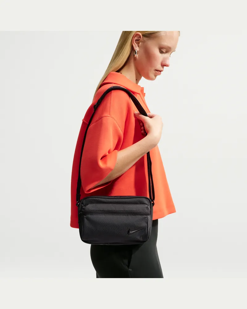 Nike Heritage Crossbody-Kameratasche (3 l) - Schwarz Schwarz