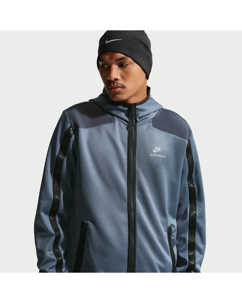 Nike Air Max Herren-Hoodie mit durchgehendem Reißverschluss - Blau Blau