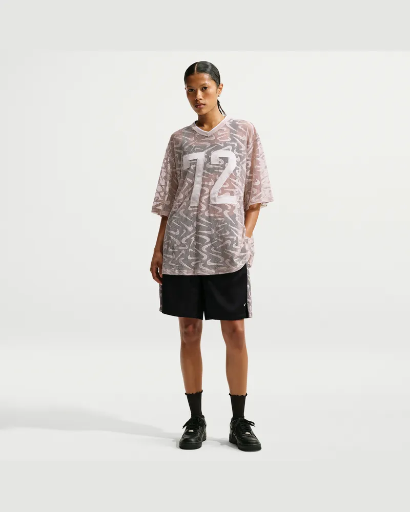 Nike Chill Lace weite Shorts mit mittelhohem Bund (Damen) - Schwarz Schwarz