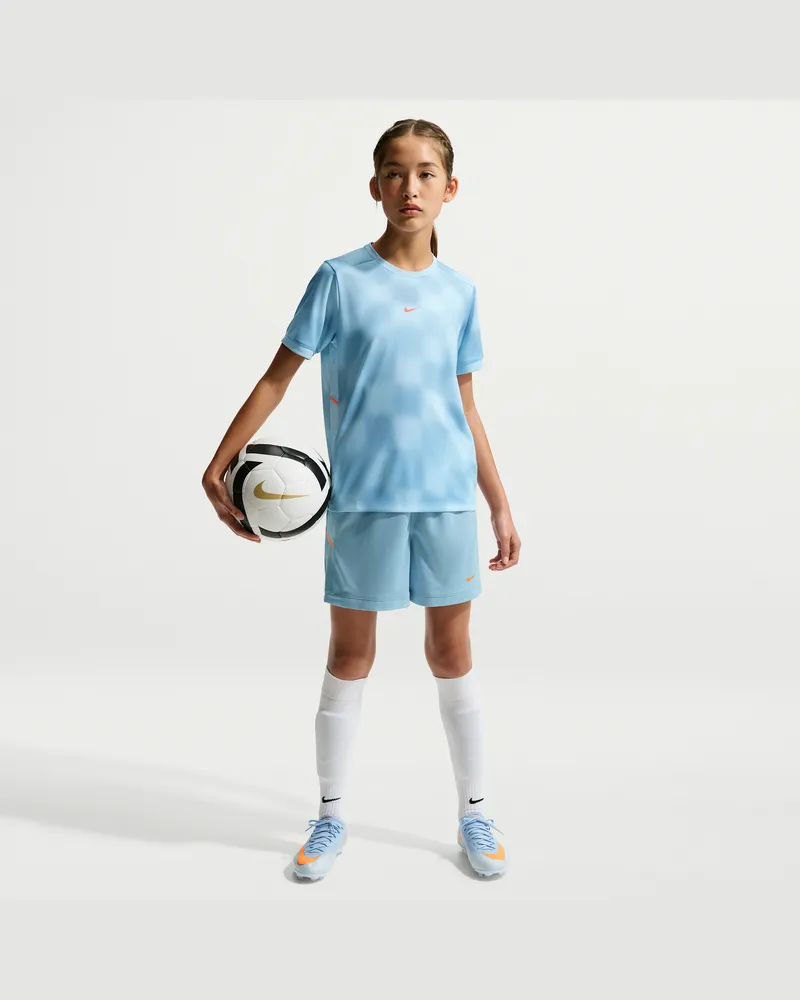 Nike United Academy Dri-FIT Fußballshorts (ältere Kinder, Mädchen, ca. 10 cm) - Blau Blau