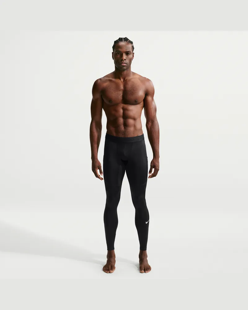 Nike Pro Dri-FIT Fitness-Tights für Herren - Schwarz Schwarz