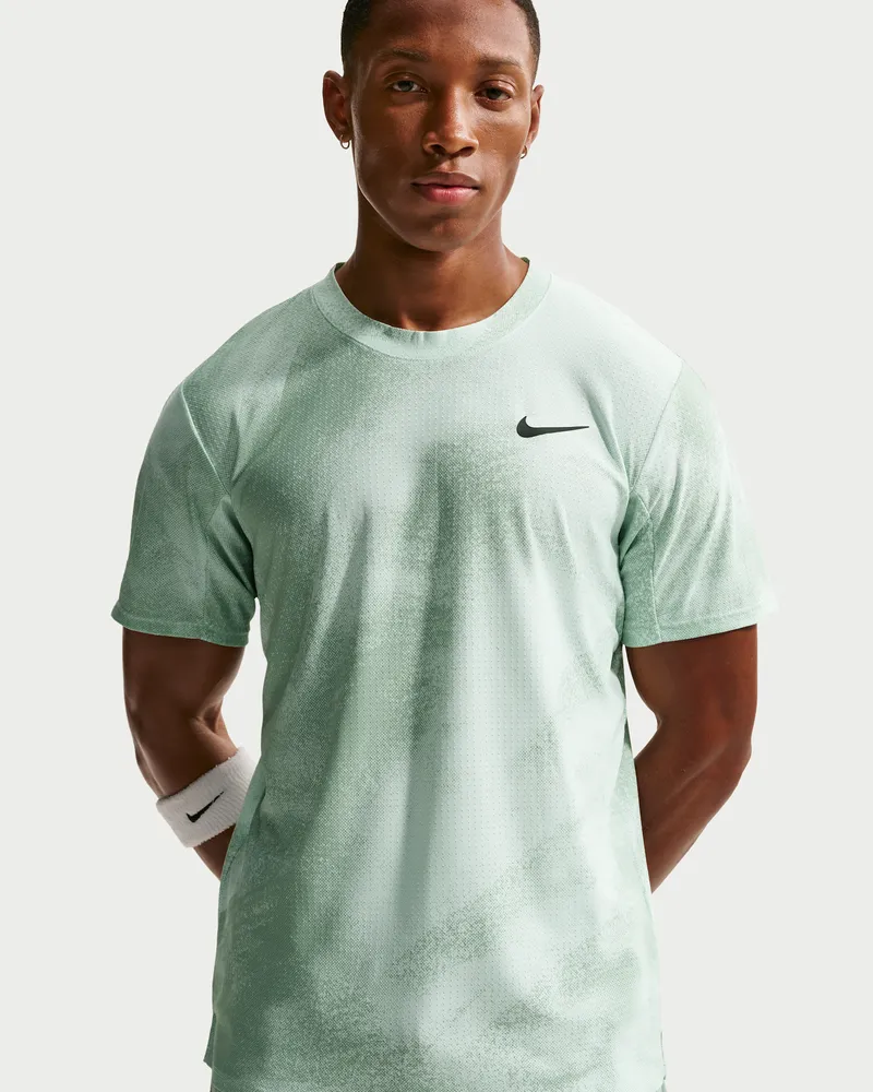 Nike Court Slam Dri-FIT ADV Tennisoberteil (Herren) - Grün Grün