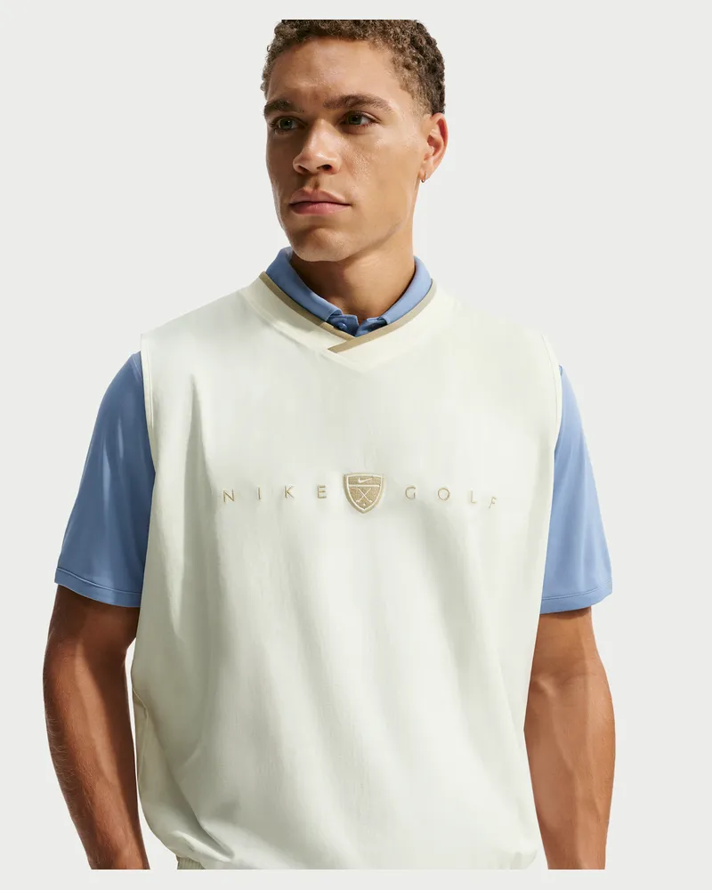 Nike Fairway Fresh Dri-FIT Golf-Windweste (Herren) - Weiß Weiß