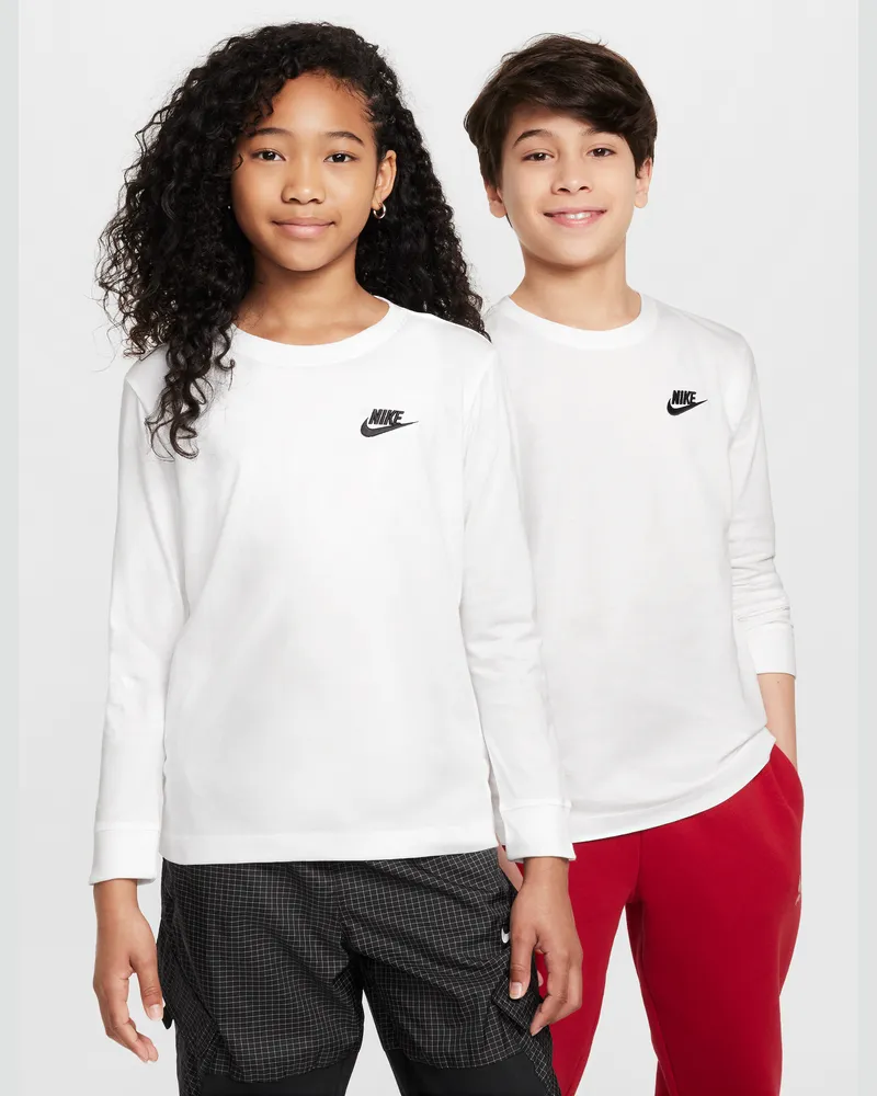 Nike Longsleeve für ältere Kinder - Weiß Weiß