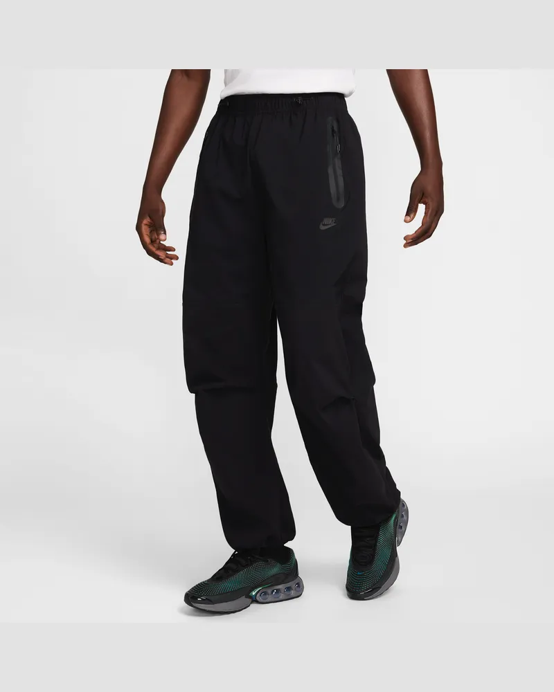 Nike Tech Oversize-Webhose (Herren) - Schwarz Schwarz