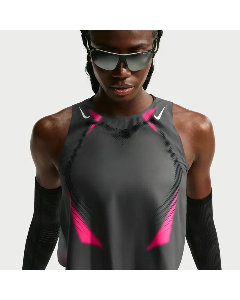 Nike AeroSwift Dri-FIT-ADV-Lauf-Tanktop im Crop-Design für Damen - Grau Grau