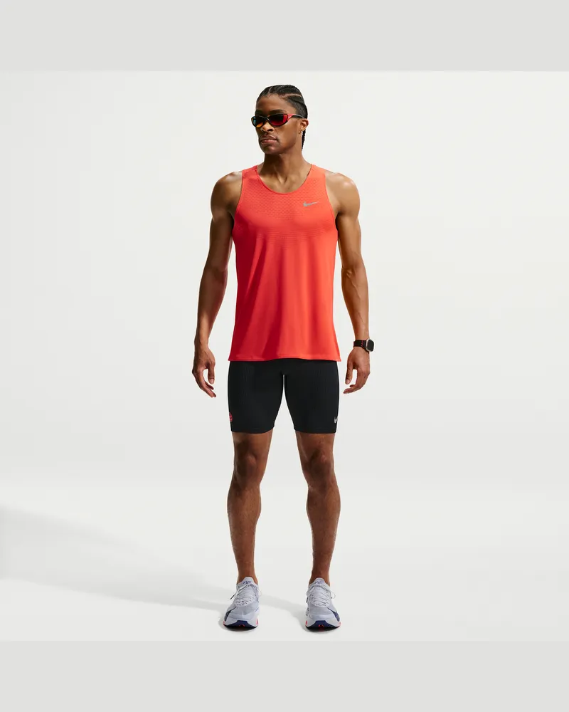 Nike AeroSwift Dri-FIT ADV halblange Laufleggings mit Innenslip (Herren) - Schwarz Schwarz