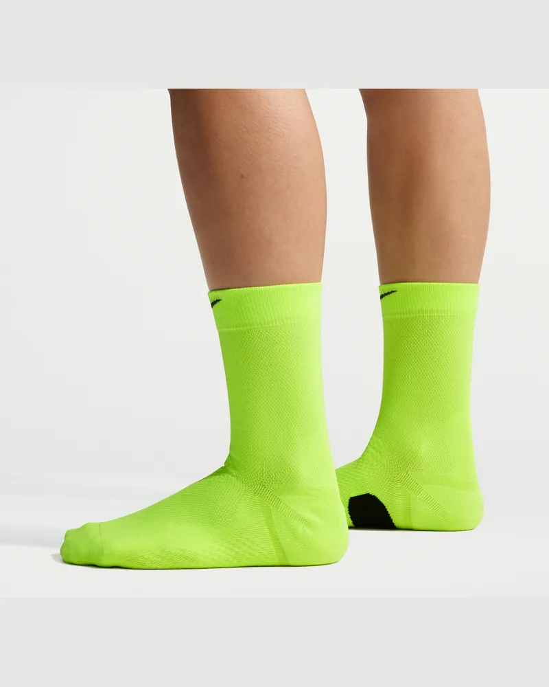 Nike Running Midweight Crew-Socken (1 Paar) - Gelb Gelb