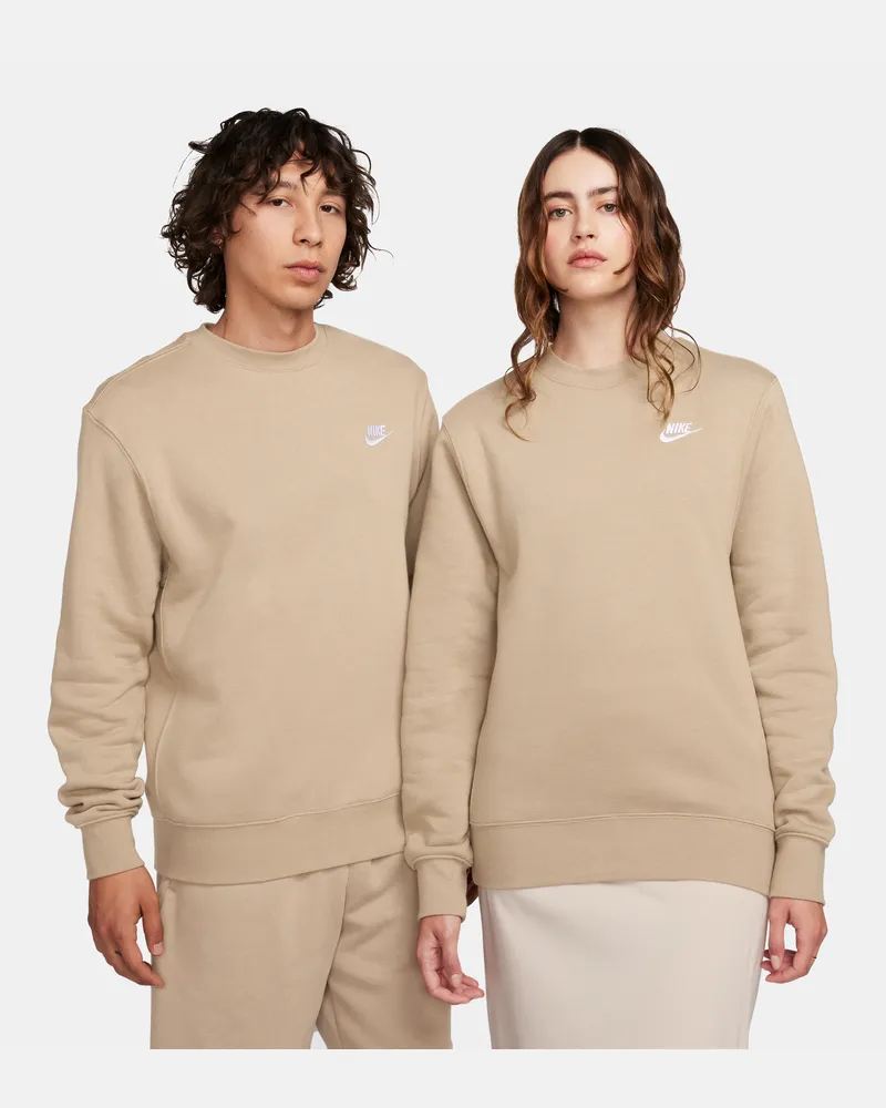 Nike Club Fleece Herren-Rundhalsshirt - Braun Braun