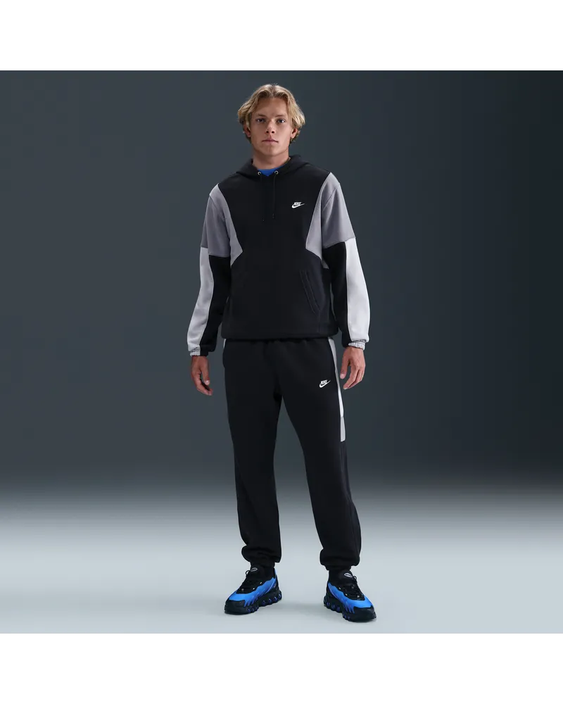 Nike Club Fleece-Trainingsanzug mit Kapuze für Herren - Schwarz Schwarz