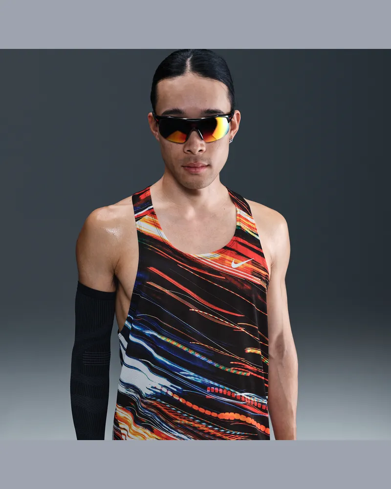 Nike Fast Dri-FIT Lauf-Singlet (Herren) - Weiß Weiß