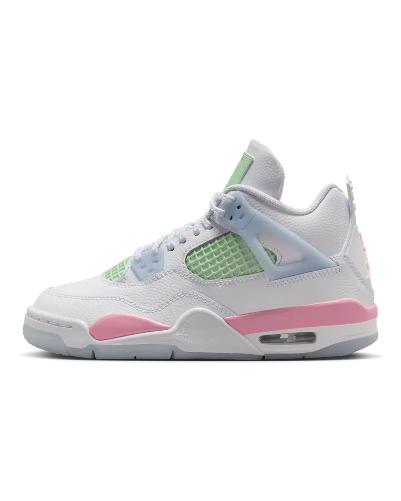Jordan Air  4 Retro Schuh (ältere Kinder) - Weiß Weiß