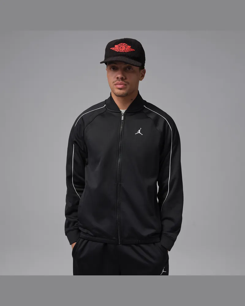 Jordan Brooklyn Trainingsjacke aus Trikotmaterial (Herren) - Schwarz Schwarz