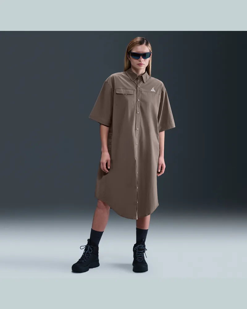 Nike ACG "Orb Weaver" Dri-FIT ADV-Kleid mit UV-Schutz (Damen) - Braun Braun