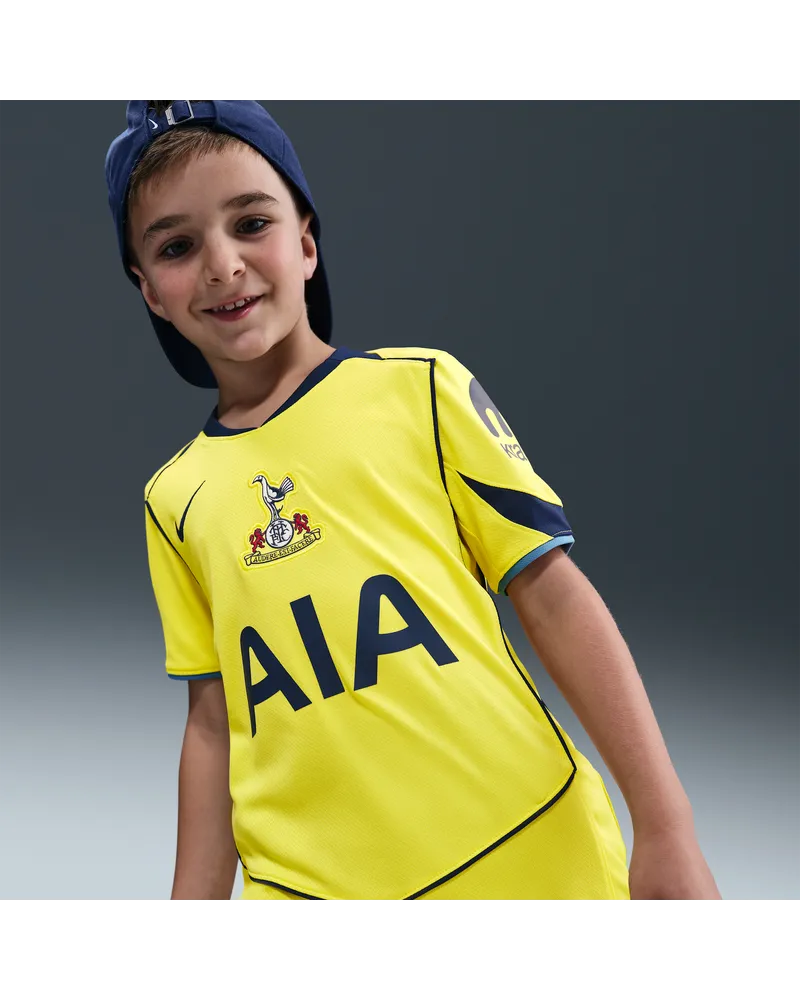 Nike Tottenham Hotspur 2025/26 Stadium Third  Dri-FIT Total 90 Replika-Fußballtrikot (ältere Kinder) - Gelb Gelb