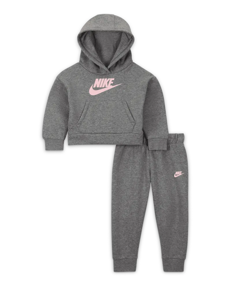Nike Club Fleece Set aus Hoodie und Jogger für Babys (12 bis 24 Monate) - Grau Grau