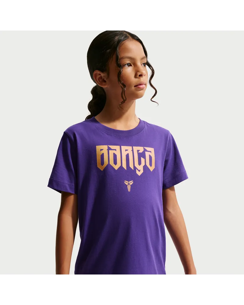 Nike FC Barcelona Away Kobe Fußball-T-Shirt (ältere Kinder) - Lila Lila