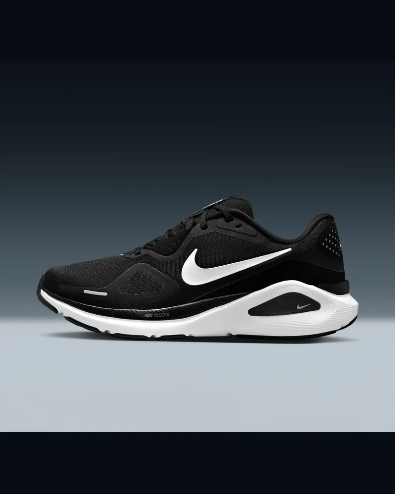 Nike Structure 26 Straßenlaufschuh (Damen) - Schwarz Schwarz