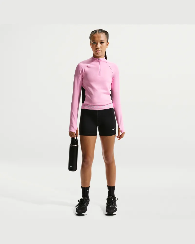 Nike Pro Shorts (Mädchen) - Schwarz Schwarz