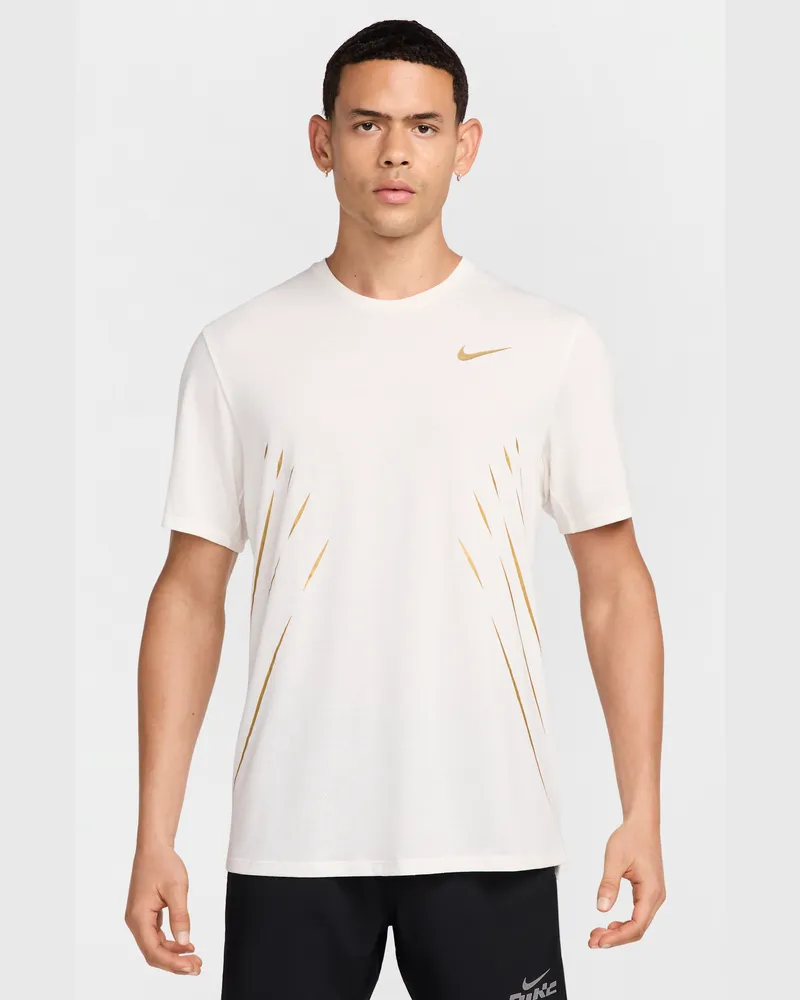 Nike x Jakob Dri-FIT-Kurzarm-Laufoberteil (Herren) - Weiß Weiß