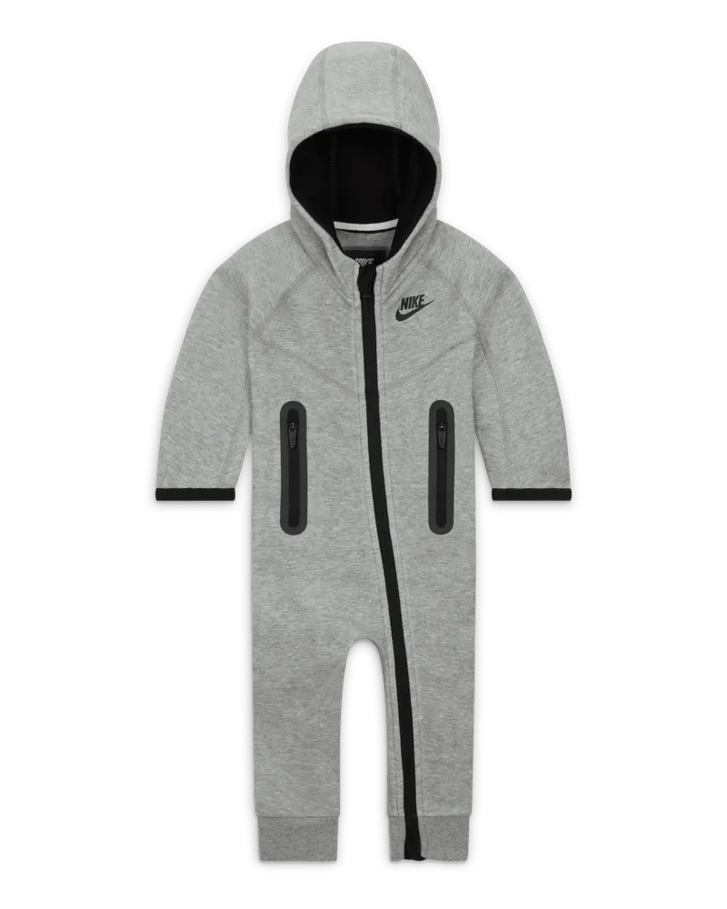 Nike Tech Fleece Hooded Coverall Overall für Babys - Grau Grau