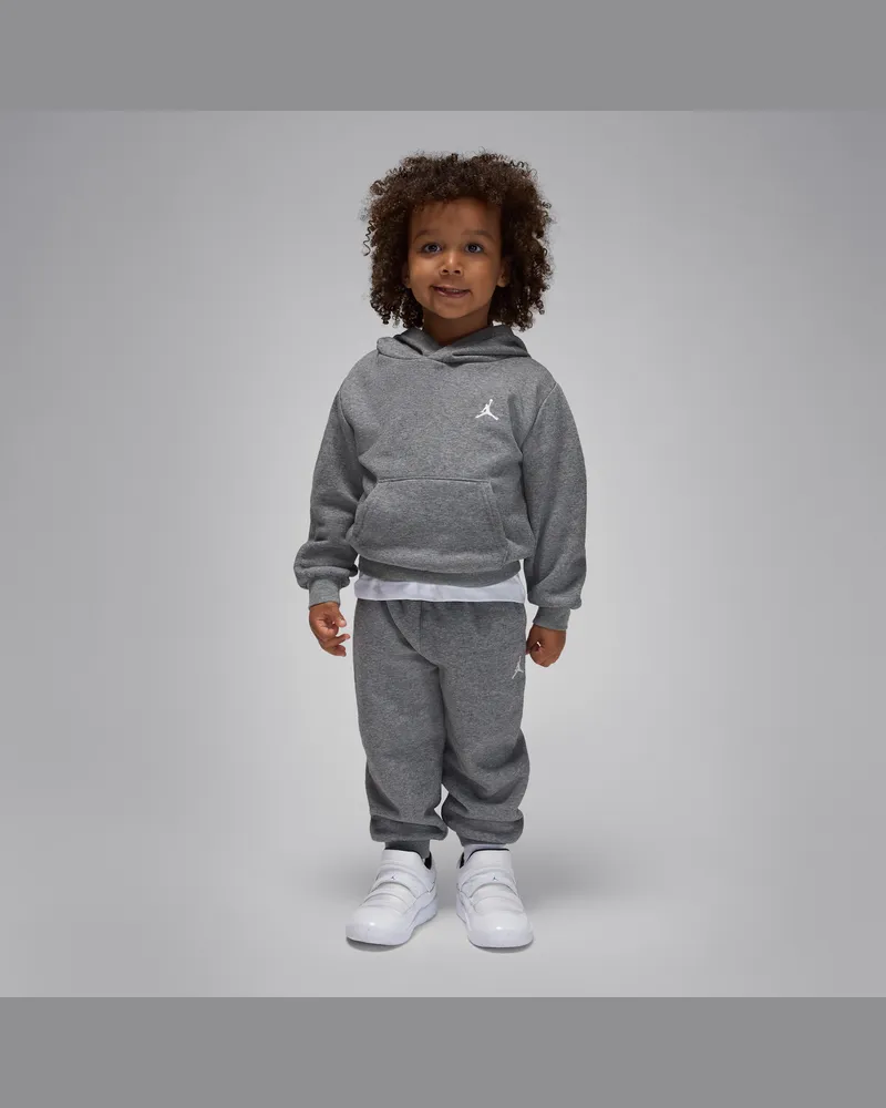 Jordan Brooklyn Fleece 2-teiliges Hoodie-Set (Kleinkinder) - Grau Grau