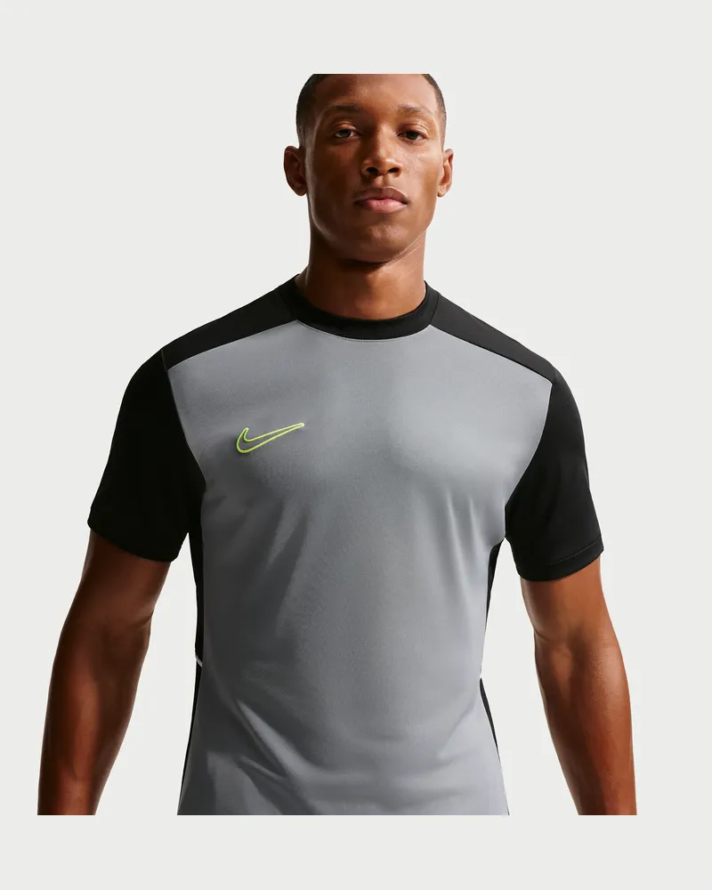 Nike Academy Dri-FIT Kurzarm-Fußballoberteil (Herren) - Grau Grau