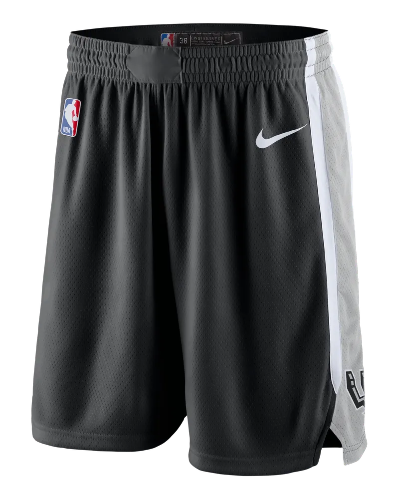 Nike San Antonio Spurs Icon Edition  NBA Swingman Shorts für Herren - Schwarz Schwarz