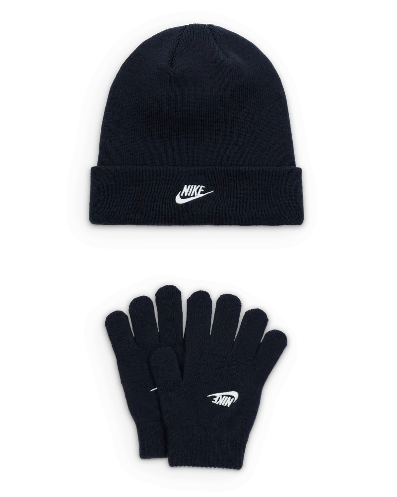 Nike Set aus Club-Mütze und -Handschuhen für jüngere Kinder - Blau Blau