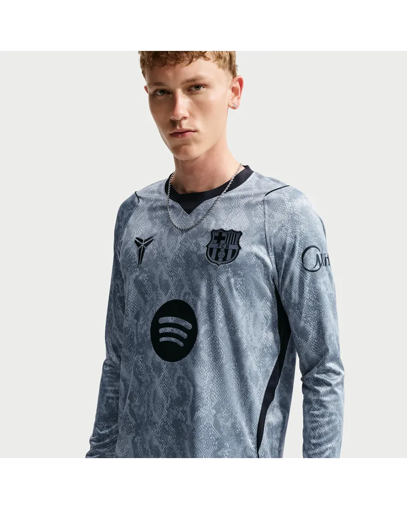 Nike FC Barcelona 2026/27 Stadium Goalkeeper Away Kobe Replika-Fußballtrikot mit Dri-FIT-Technologie (Herren) - Grau Grau