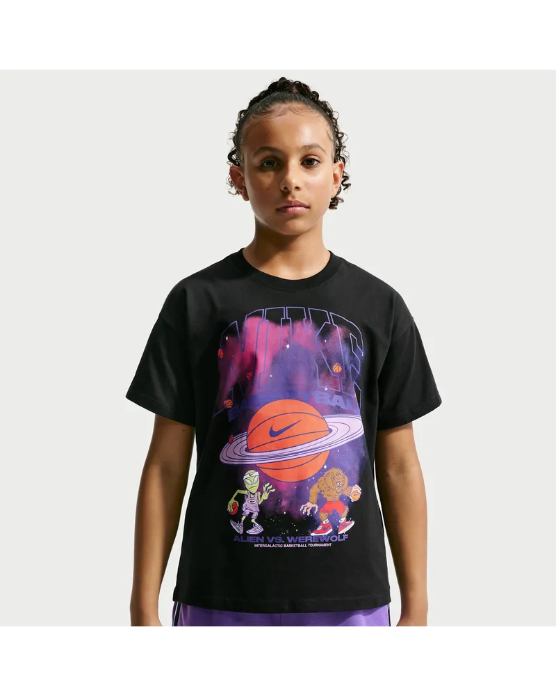 Nike Aliens vs Werewolves" Basketball-T-Shirt (Kinder) - Schwarz Schwarz