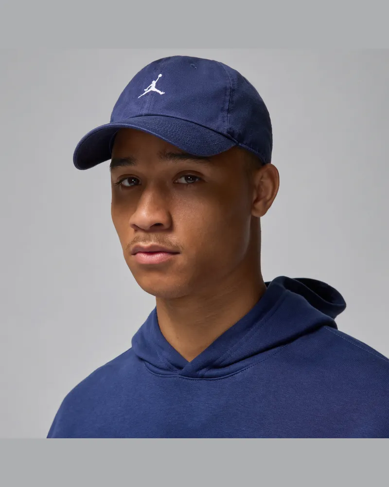 Nike Jordan Club unstrukturierte Cap mit gebogenem Schirm - Blau Blau