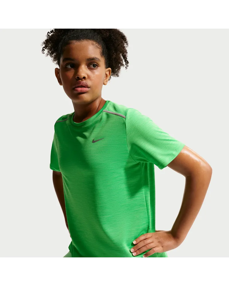 Nike Miler Dri-FIT Kurzarmshirt (ältere Kinder) - Grün Grün
