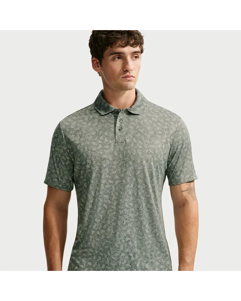 Nike Par Dri-FIT Golf-Poloshirt mit Grasprint (Herren) - Grün Grün