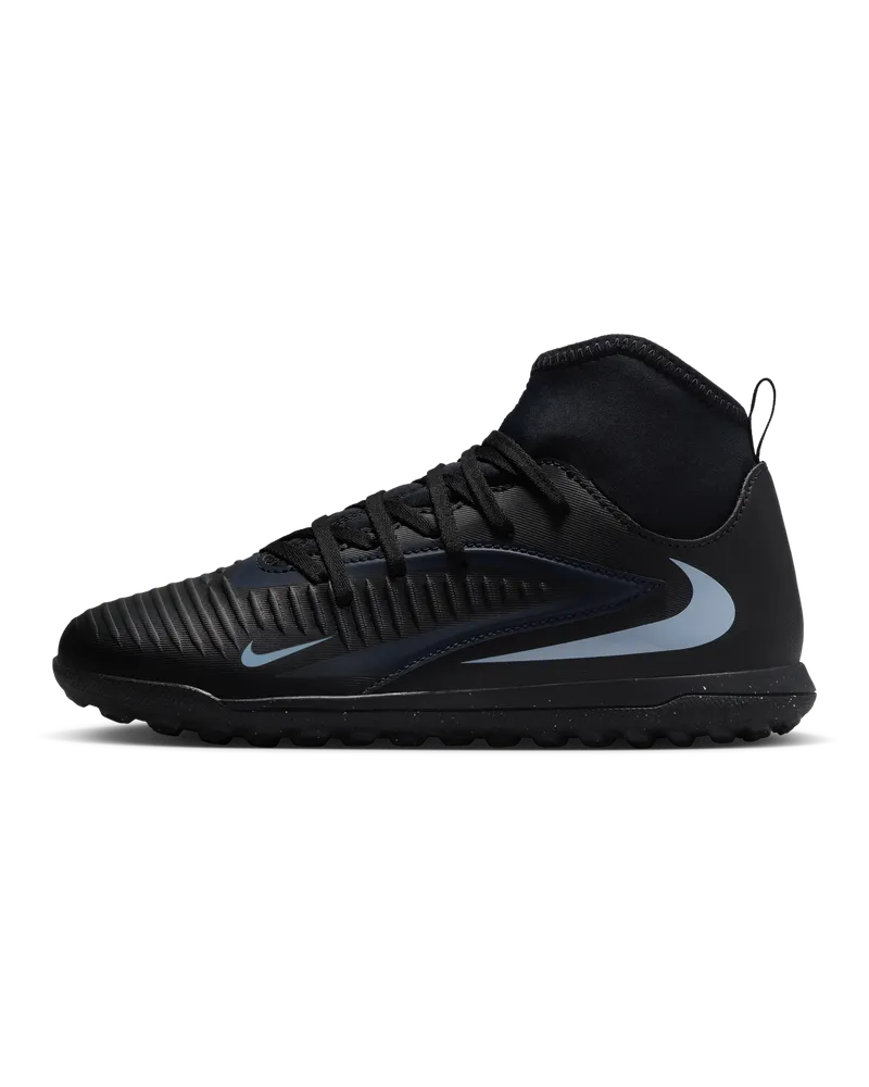 Nike Jr. Phantom 6 High Club Fußballschuh für Turf für ältere Kinder - Schwarz Schwarz