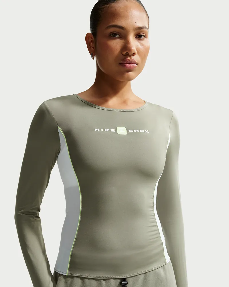 Nike Shox Longsleeve für Damen - Grau Grau