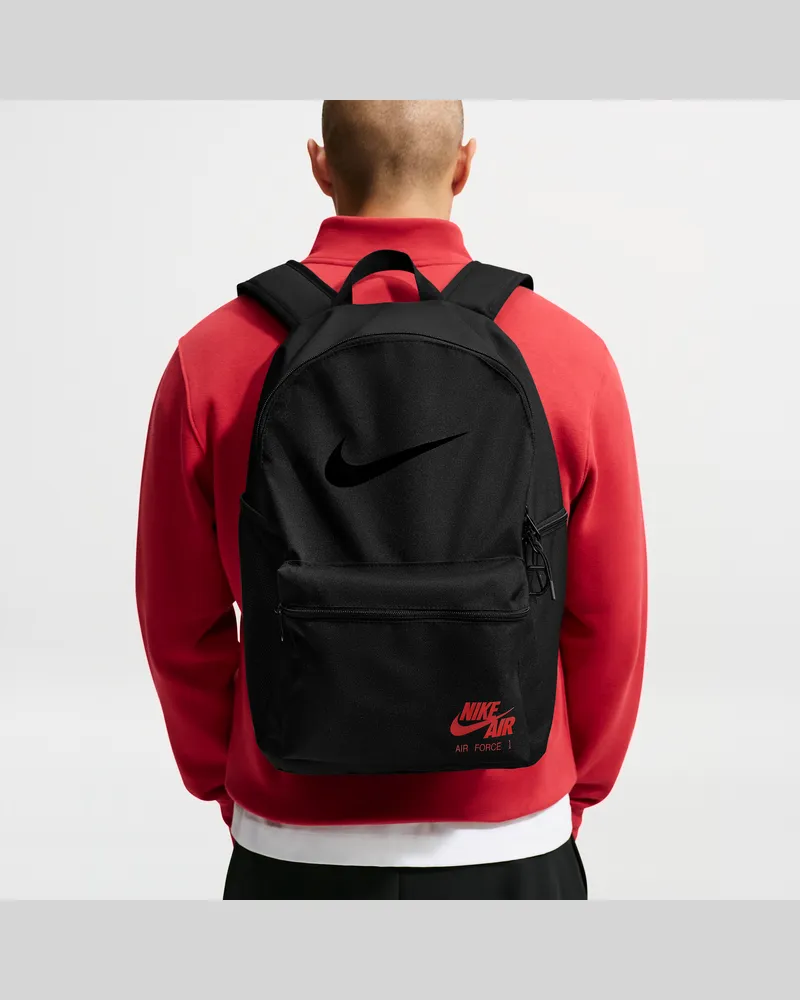 Nike Heritage Air Force 1 Rucksack (23 l) - Schwarz Schwarz